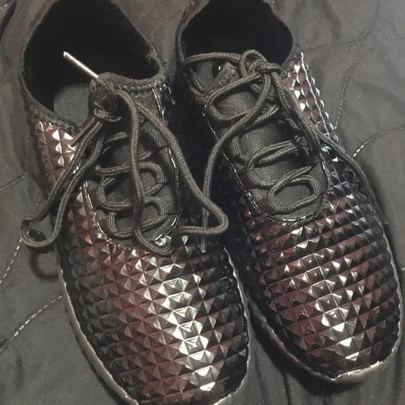 Black Studded Sneakers - Picture 2 of 6